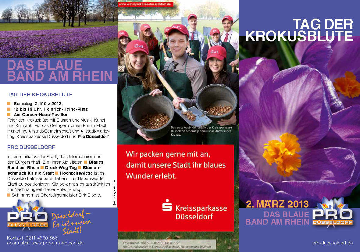 Krokusblütentag Flyer