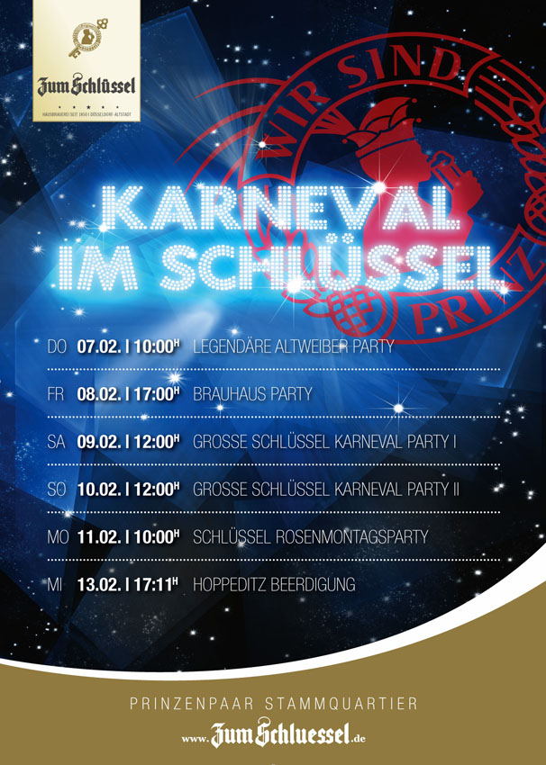Plakat Schlüssel Karneval 2013